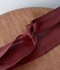 Picture of RAUL BURGUNDY LEATHER TIE BELT